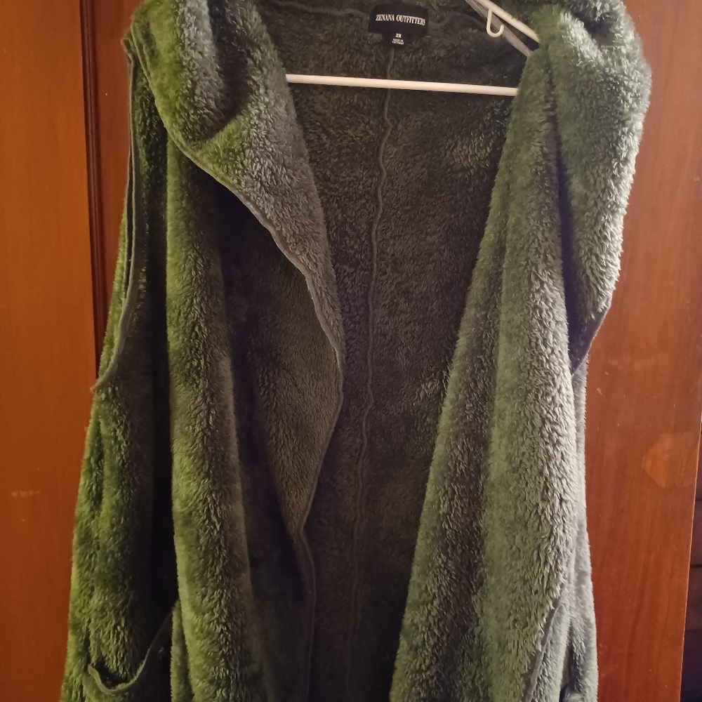 Fuzzy Vest Jacket